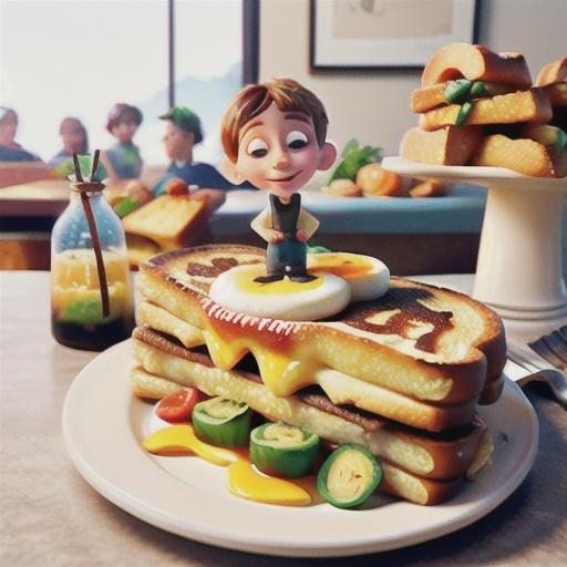 Giant croque monsieur