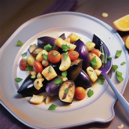 Sheet Pan Vegan Roasted Eggplant with Garlic