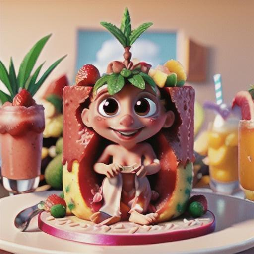 Strawberry Tropics Cake