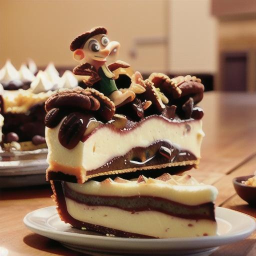 2-Layer Rum Pecan Pie with Cheesecake