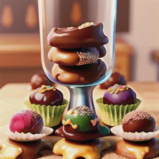 Orange-Toffee-Almond Truffles