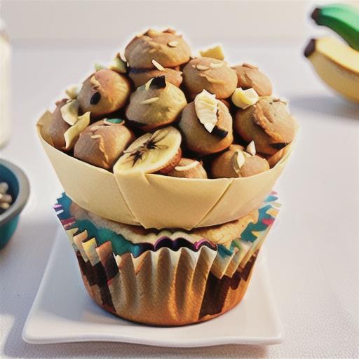 Air fryer banana muffins recipe