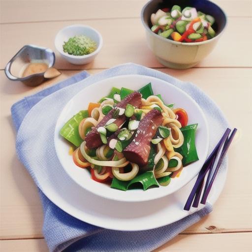 Asian beef noodle salad