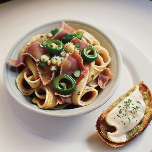Pasta with greens & garlic crumbs
