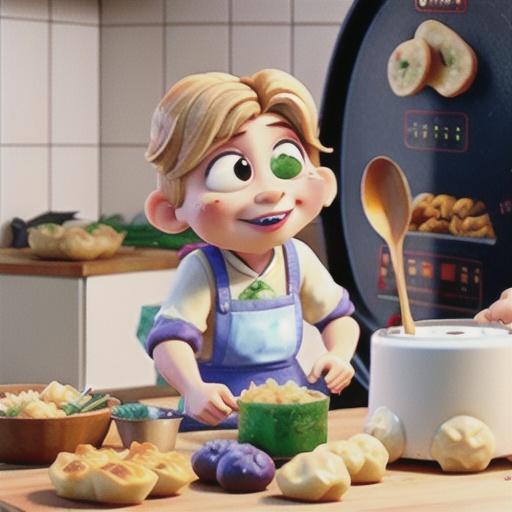 Pork and miso pie maker dumplings