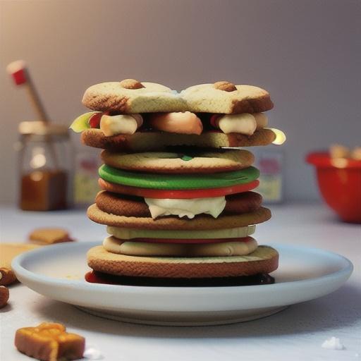 Frosted Molasses Ginger Sandwich Cookies