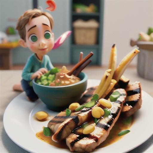 Asian lamb cutlets with peanut sauce