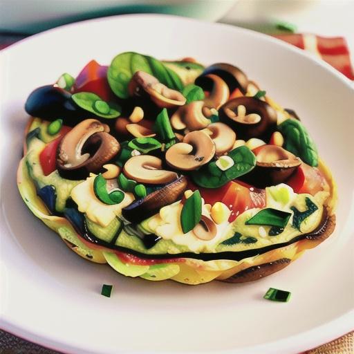 Air Fryer Spinach and Mushroom Frittata