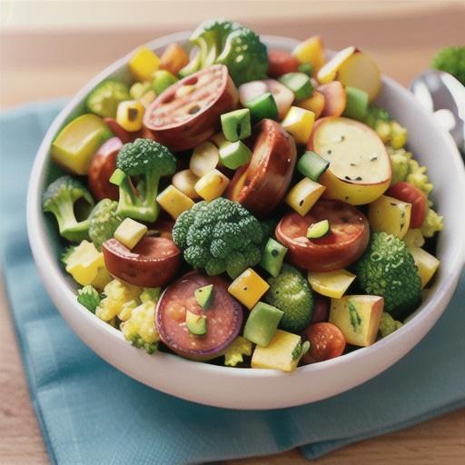 Broccoli, Potato and Chorizo Scramble