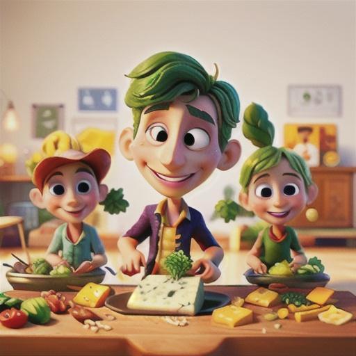 Cheese and vegie skewers with tzatziki