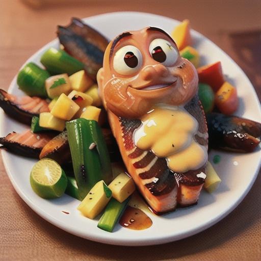 Air Fryer Salmon with Maple-Bourbon Glaze