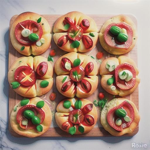 Stuffed focaccia with tomato and olive recipe