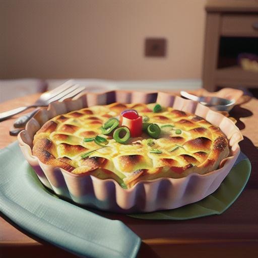 Sausage Crusted Quiche with Hash Browns