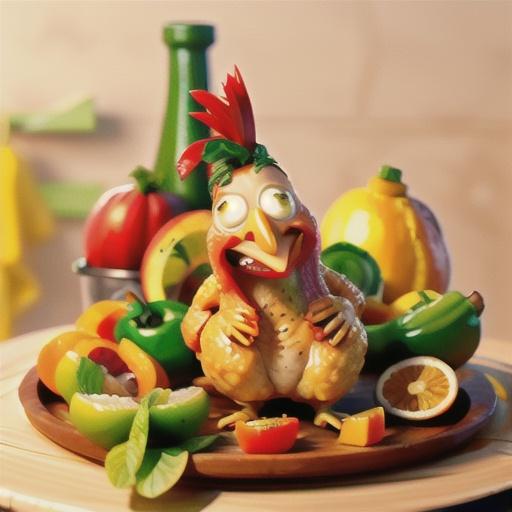 Citrus Chicken with Peppers