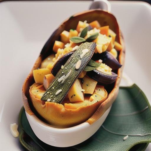 Twice-Baked Sweet Potatoes with Caramelized Shallots and Sage