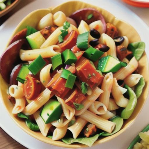Taco Pasta Salad with French Dressing