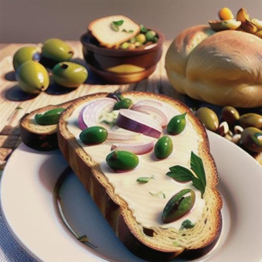 Greek Olive and Onion Bread