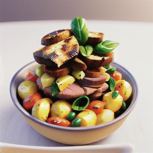 Roast beef and potato salad