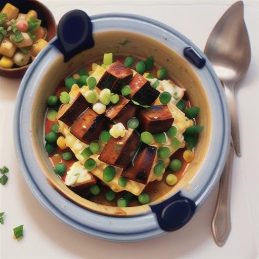 Greek lamb casserole with peppered feta