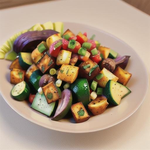 Roasted veg panzanella