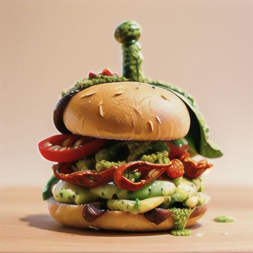 Turkey, avocado & sun-dried tomato bagel with basil pesto