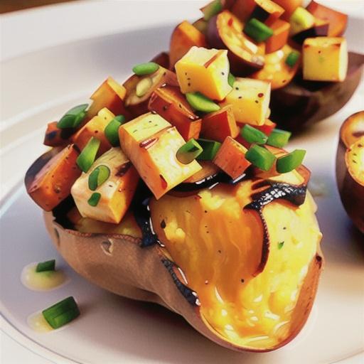 Grilled Sweet Potatoes with Orange-Ginger Butter
