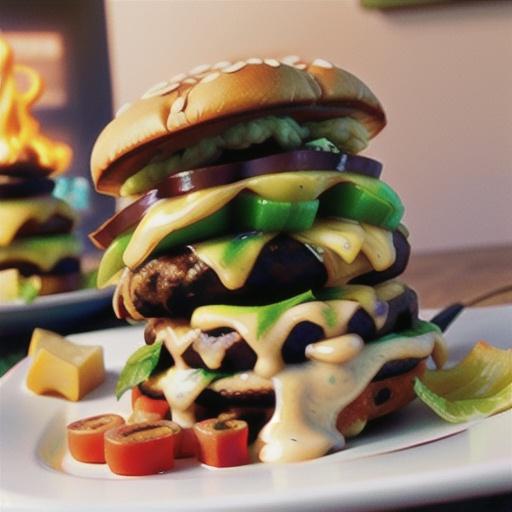 Grilled Mushroom Swiss Burgers