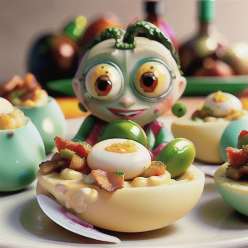 Creamy Jalapeno Deviled Eggs