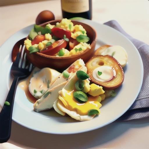 Scrambled Eggs with Havarti and Wine