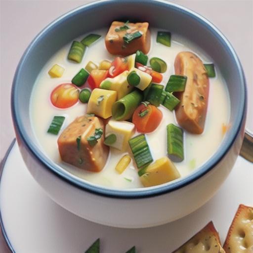 Cheesy Chicken and Ham Chowder