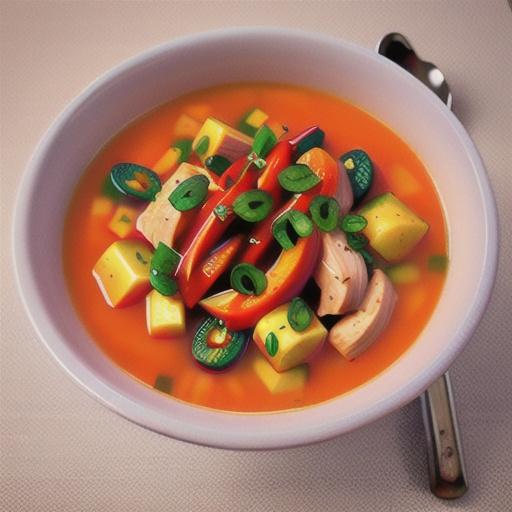 Spicy Red Bell Pepper Soup
