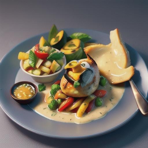 Chicken with white wine and mustard sauce