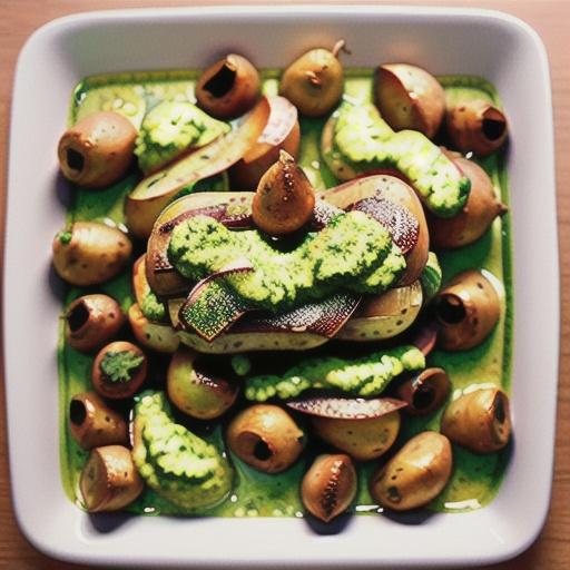 Hasselback potatoes with parsley pesto recipe