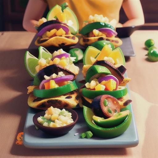 Crispy chicken tender tacos