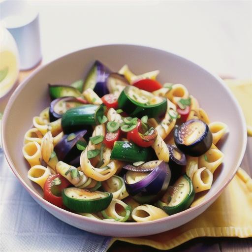 Weeknight Pasta with Zucchini, Eggplant, and Peppers
