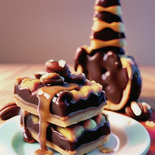 Chocolate-Glazed Pecan Pie Bars