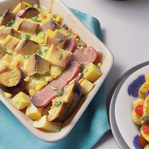 Leftover Ham -n- Potato Casserole