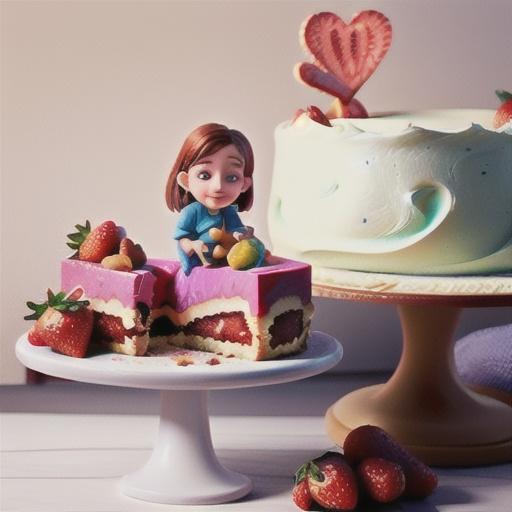 Strawberry mousse cake