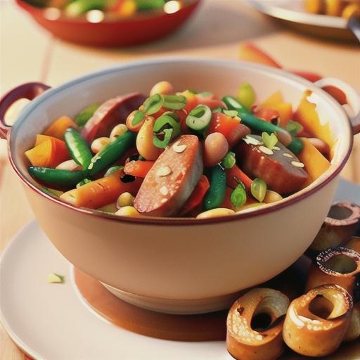 Braised Sausage and Beans