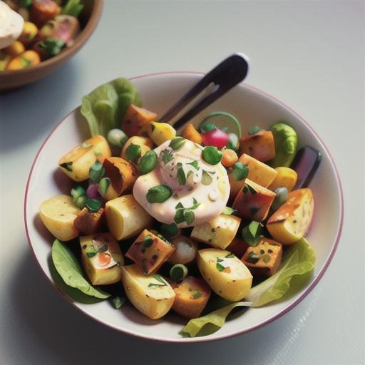 Patatas bravas salad