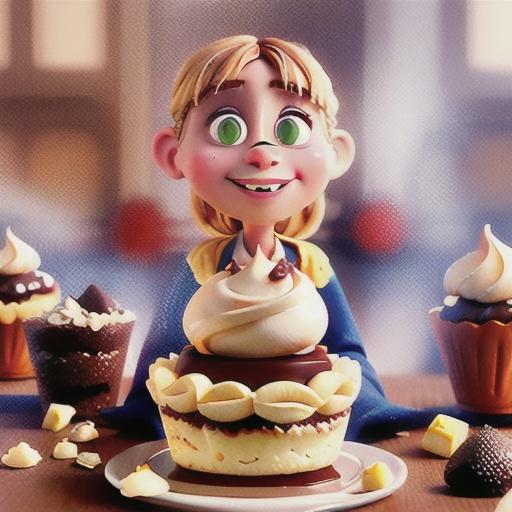 Nougat and chocolate meringue torte