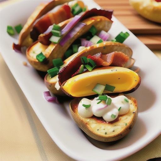 Stuffed Air Fryer Potatoes