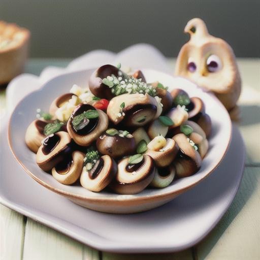 Ricotta mushrooms with thyme pangrattato