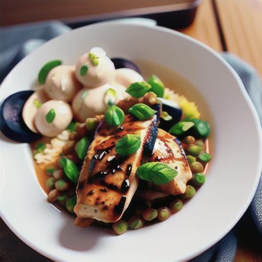 Yoghurt-rubbed chicken with tomato lentils