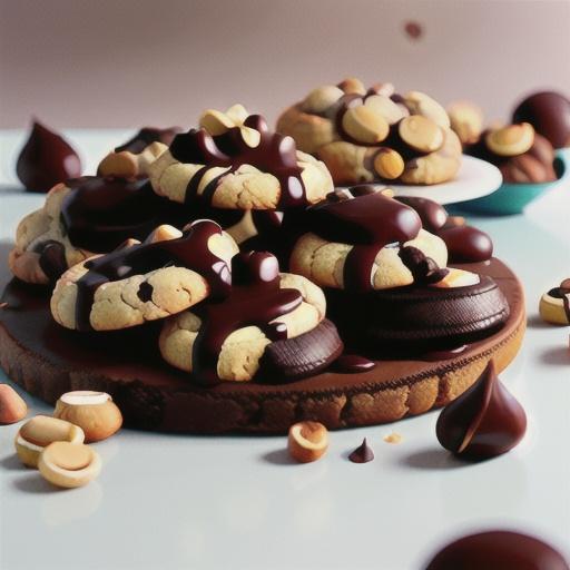 Double Dark Chocolate Hazelnut Cookies