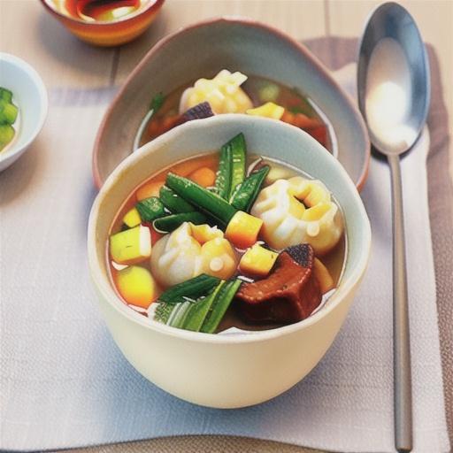 Mandu Guk (Korean Dumpling Soup)