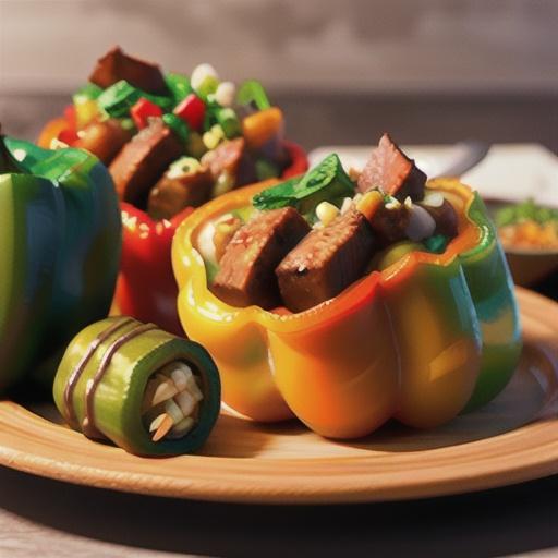 Instant Pot Beef-Stuffed Peppers