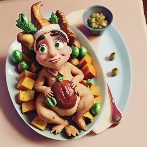 Roast turkey with peach, pistachio and orange stuffing and gravy