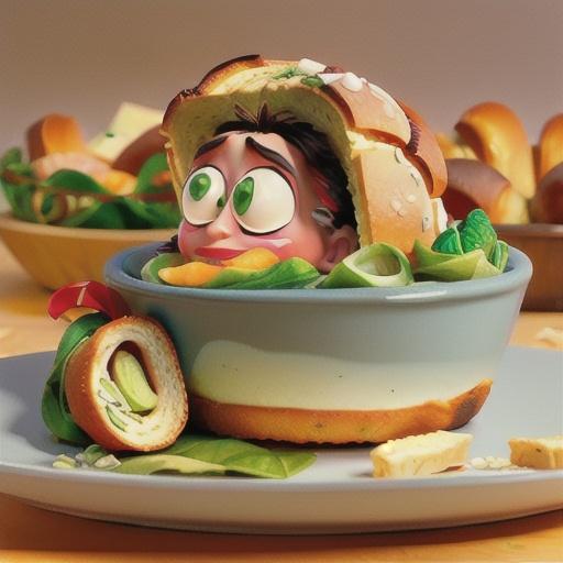 Spinach Dip in French Bread