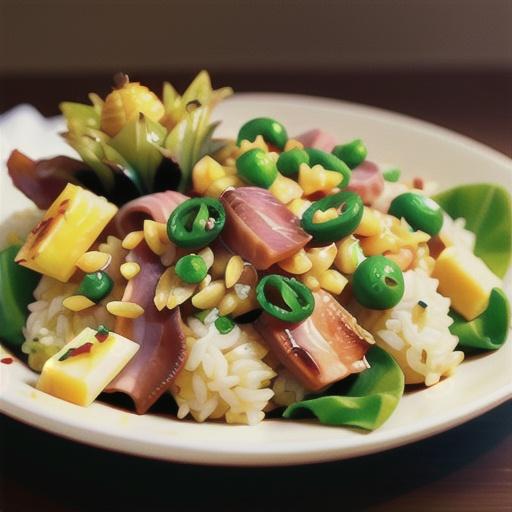 Pineapple Fried Rice with Ham